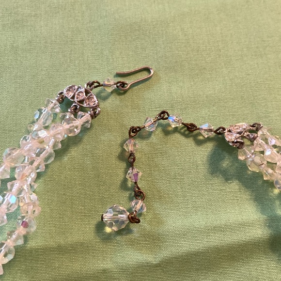 Vintage AB beaded necklaces with earrings lot of 2 - Picture 5 of 8